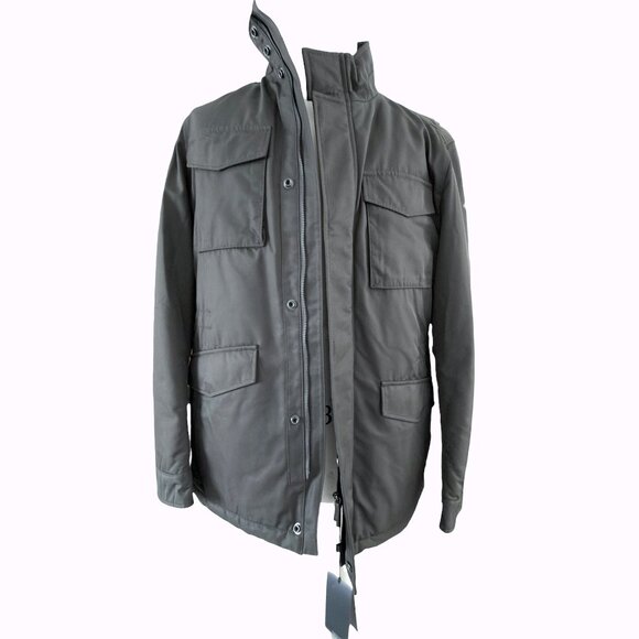 Hugo Boss Other - Hugo Boss Men's Dark Green Centin Cotton Quilted Parka, Sizes 40, 38